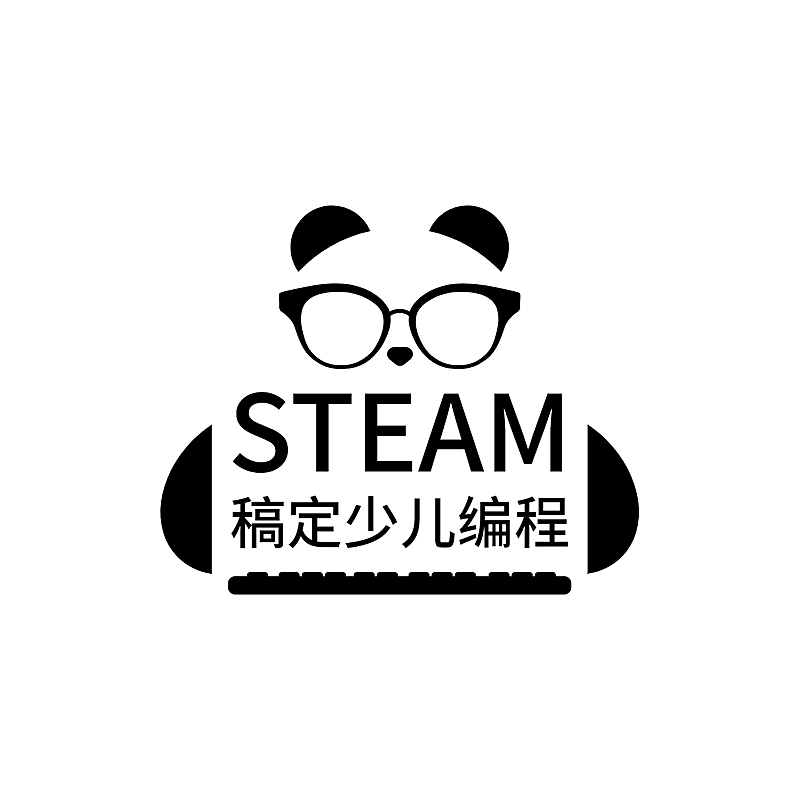 教育培训少儿编程简约清新logo