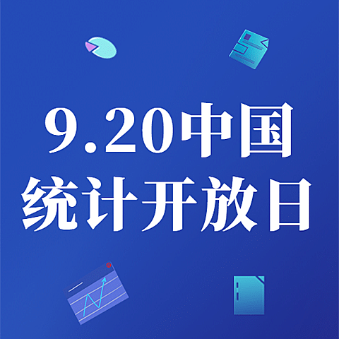 中国统计开放日数据分析宣传科技风公众号次图