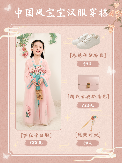 古风宝宝穿搭母婴育儿小红书配图预览效果