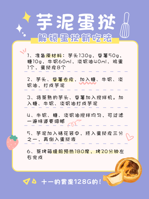 国庆节手帐风美食教程小红书配图预览效果