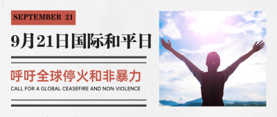 国际和平日停火日实景首图