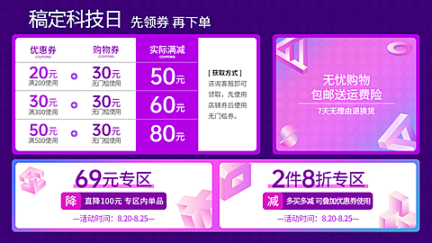 优惠券海报banner