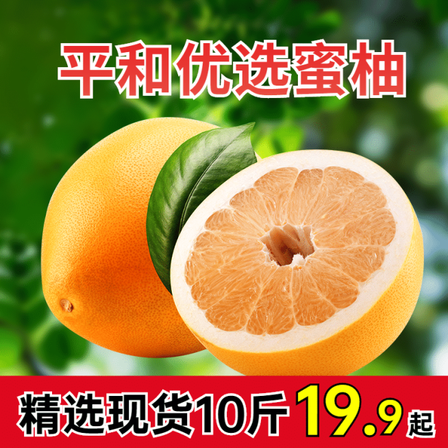 生鲜食品水果柚子蜜柚直通车主图预览效果