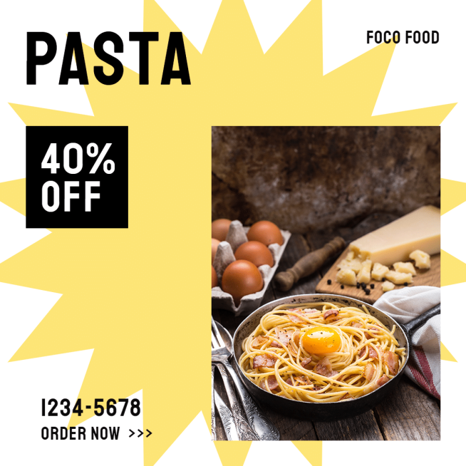 Simple Pasta Display Promo Ecommerce Product Image预览效果