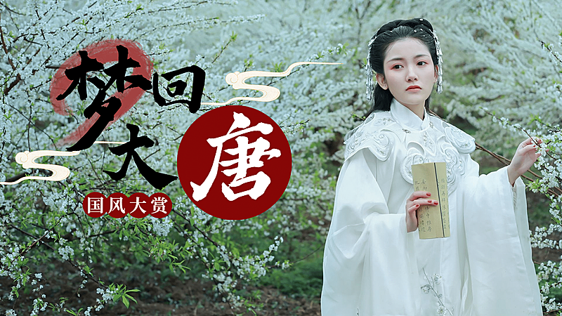 轻设计古风舞蹈博主横版视频封面