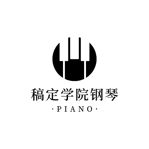 教育培训机构钢琴班头像logo