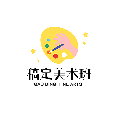 教育培训机构美术班logo