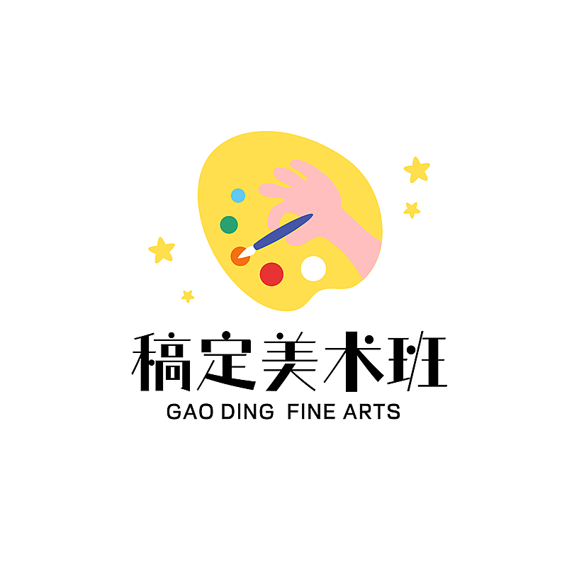 教育培训机构美术班logo