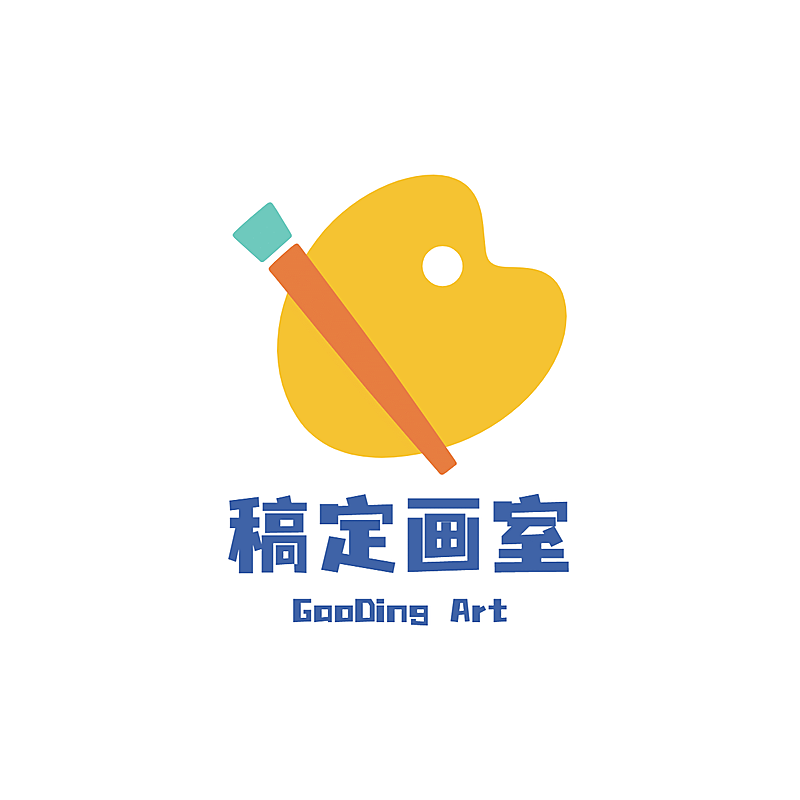 教育培训机构美术培训招牌logo