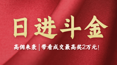 房地产促销活动喜庆感海报
