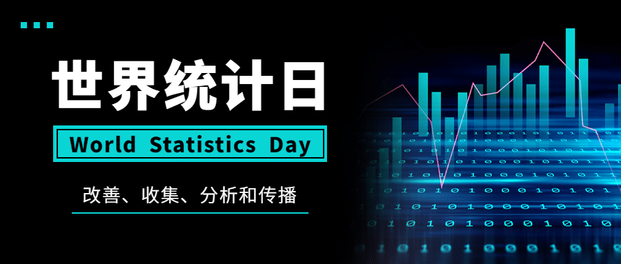 世界统计日宣传互联网数据时代科技风公众号首图预览效果