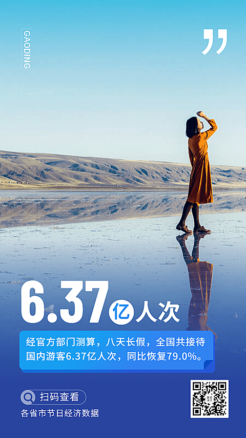 商务民生政务数据发布实景手机海报