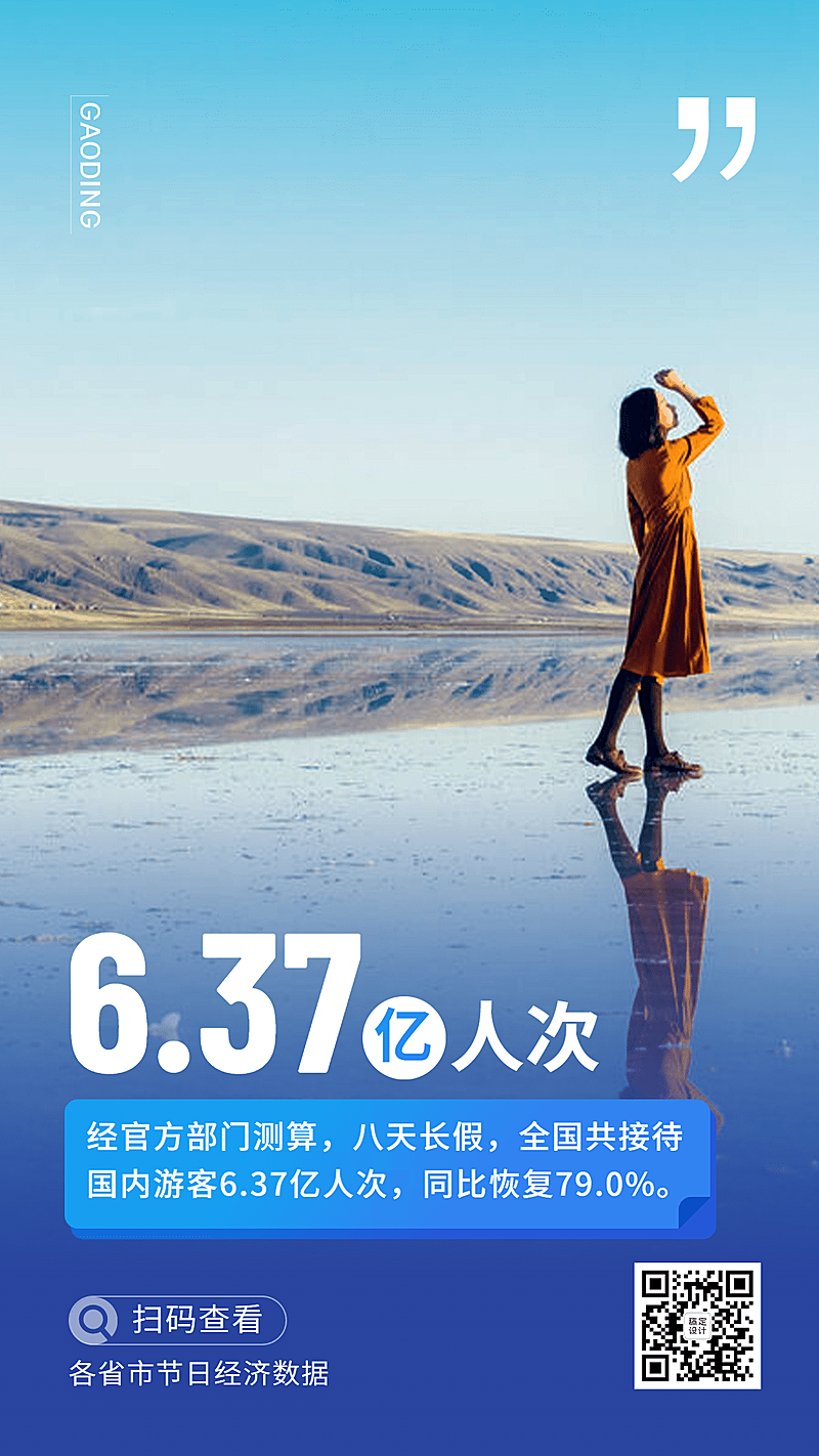 商务民生政务数据发布实景手机海报