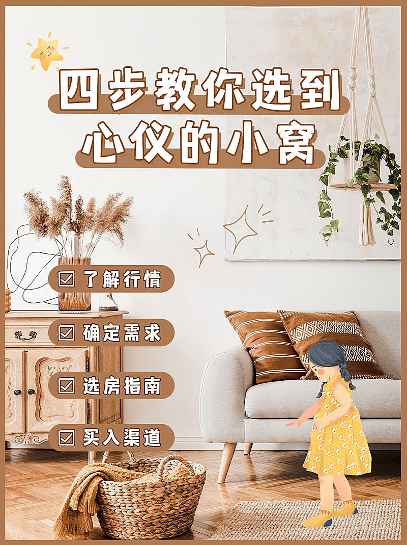 房地产买房攻略指南分享小红书封面