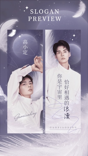 梦幻竖版应援手幅预览海报明星娱乐