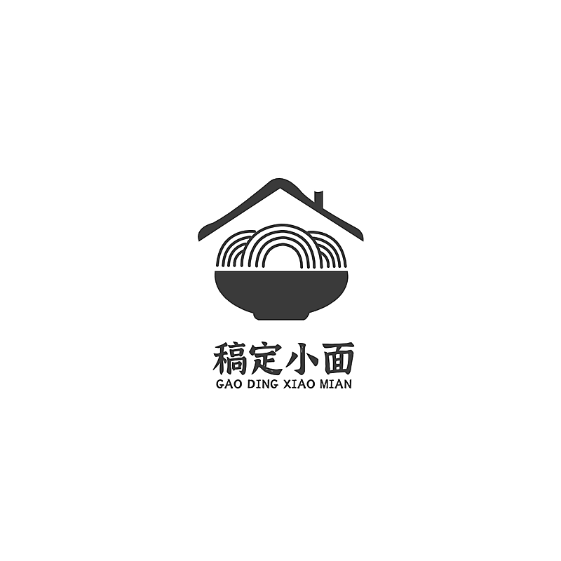 米粉面汤中餐餐饮门店简约LOGO