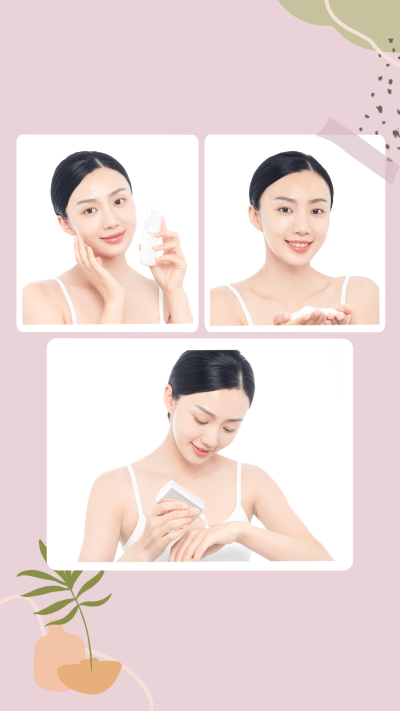 简约清新ins风拼图晒照3图框