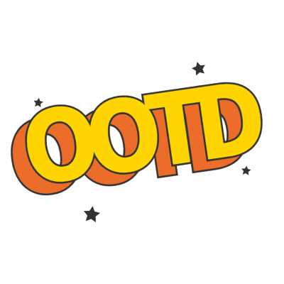 手绘-复古文字主题-OOTD