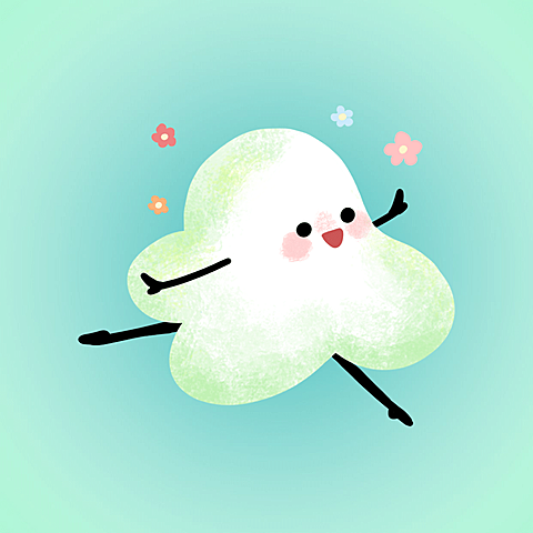 可爱云朵插画微信情侣闺蜜头像