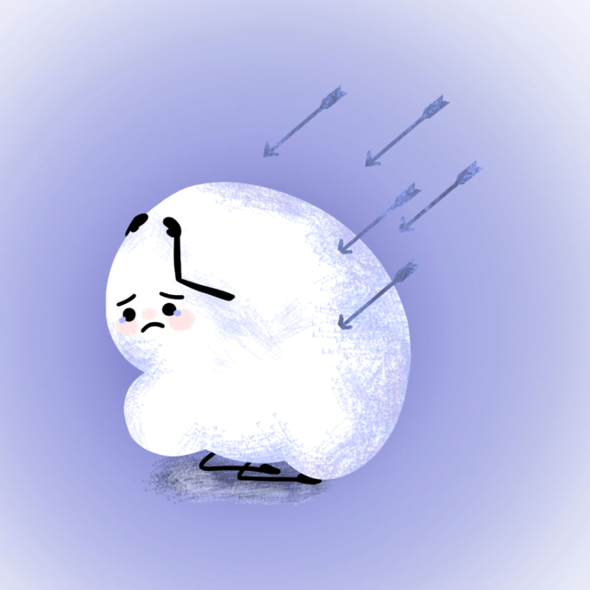 可爱云朵插画微信情侣闺蜜头像预览效果
