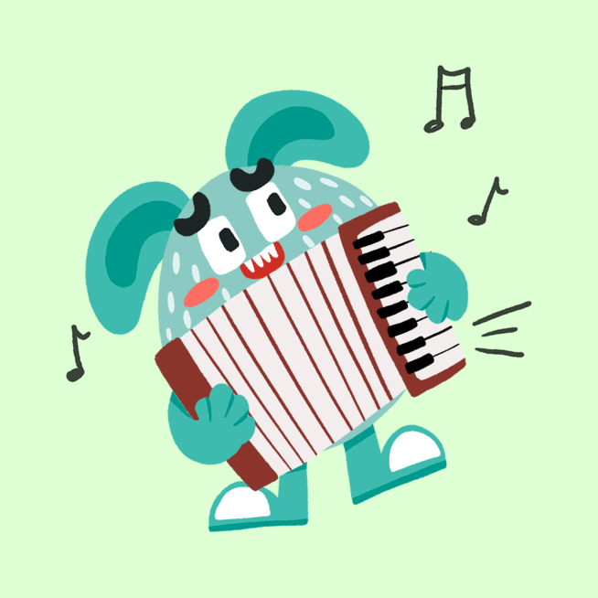 手绘可爱插画小怪兽微信头像预览效果