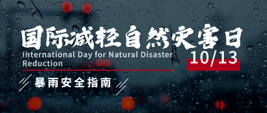 国际减灾日预防灾害实景首图预览效果