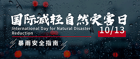 国际减灾日预防灾害实景首图