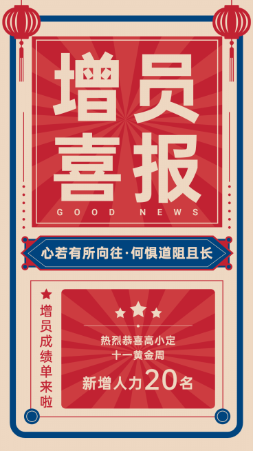 国庆金融保险招聘销售复古海报预览效果