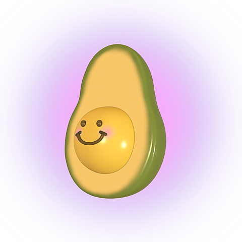 可爱食物微信3D头像