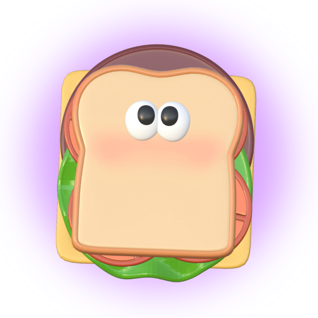 可爱C4D食物微信3D头像预览效果