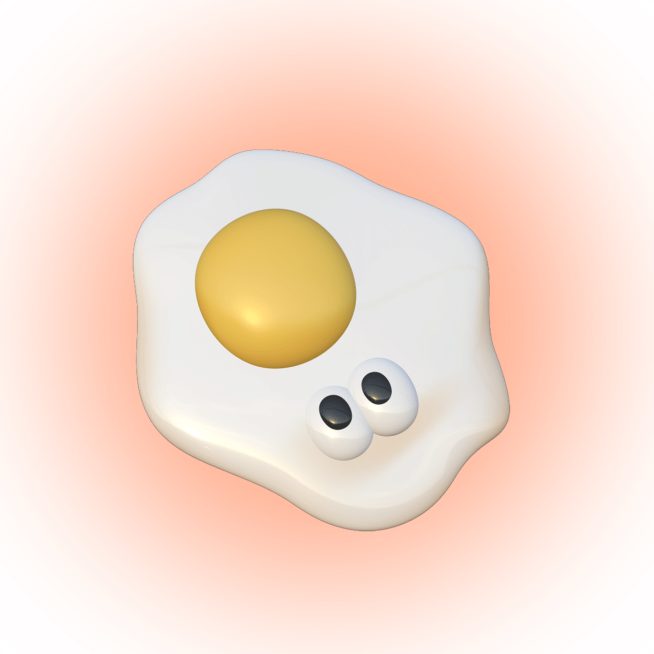 可爱C4D食物微信3D头像预览效果