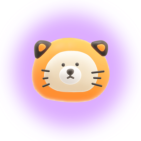 可爱C4D动物微信3D头像