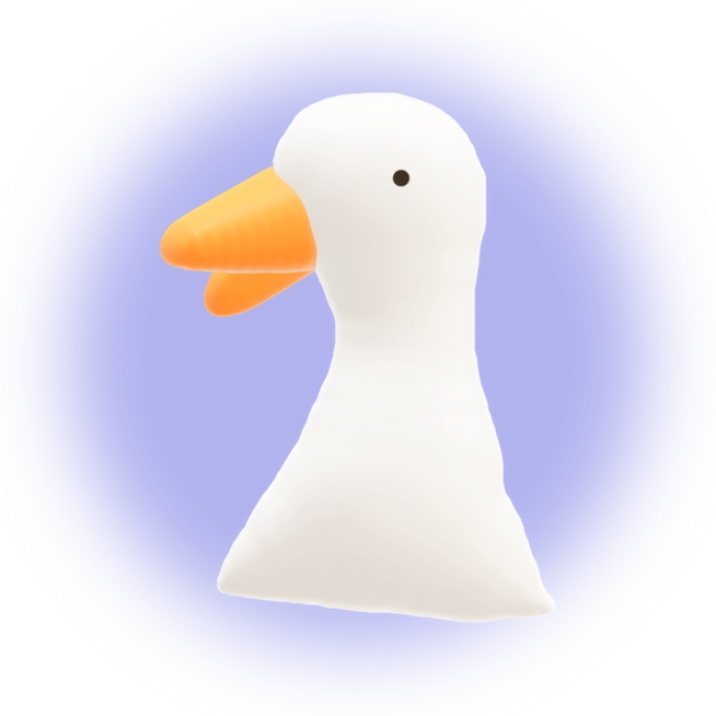 可爱C4D大白鹅微信3D头像预览效果