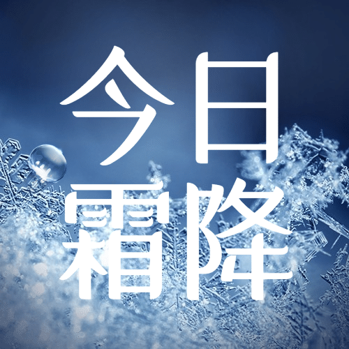 霜降节气祝福冰霜实景公众号次图预览效果