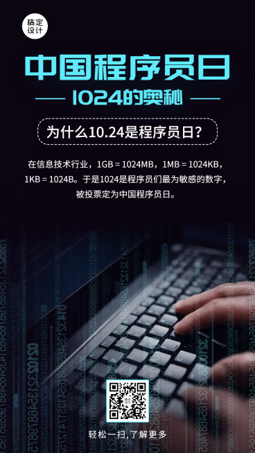 1024程序员日数据科技互联网海报预览效果