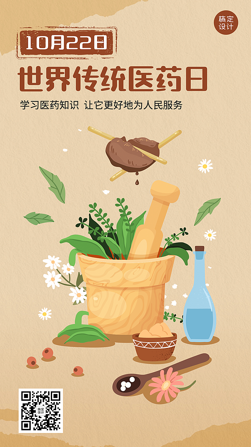 世界传统医药日中医宣传海报