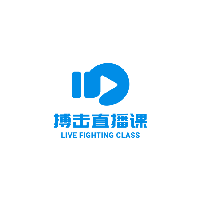 搏击拳击教育培训手绘头像logo预览效果