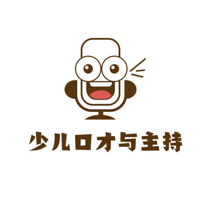 口才主持教育培训手绘头像logo预览效果