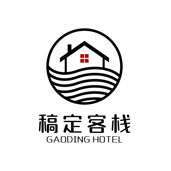 民宿客栈品牌宣传LOGO简约微信头像预览效果