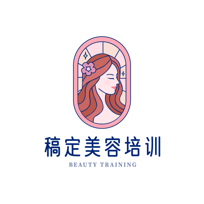 美容美发教育培训头像logo预览效果