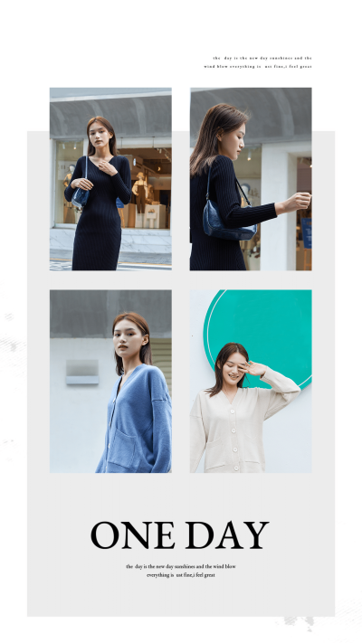 清新极简ins拼图晒照4图框