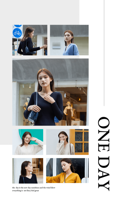 清新极简ins拼图晒照7图框