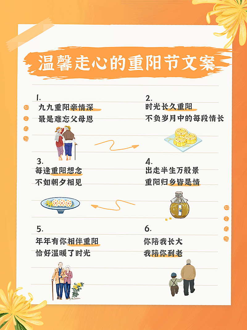 重阳节祝福文案攻略小红书封面配图