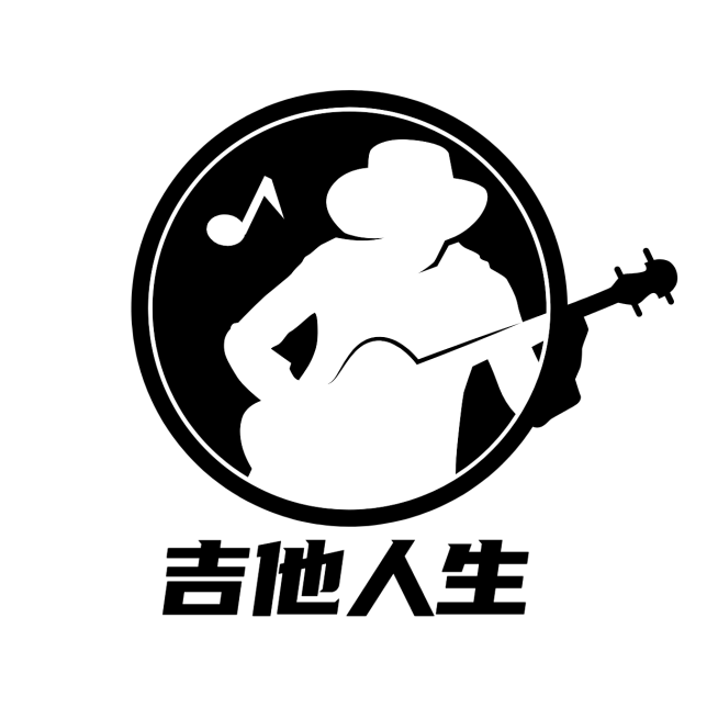 素质教育吉他培训头像logo预览效果