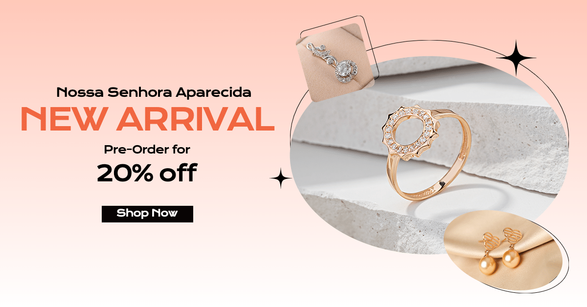 Jewelry New Arrival Promotion Advertisement Ecommerce Banner预览效果