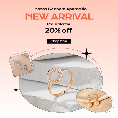 Fashionable Accessories New Arrival Display Ecommerce Product Image