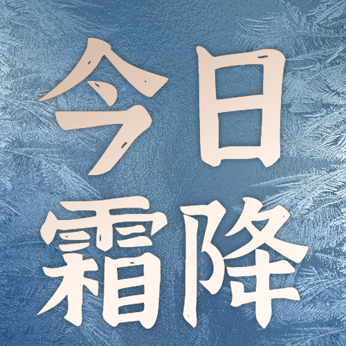 霜降节气祝福商务文艺冰霜公众号次图预览效果