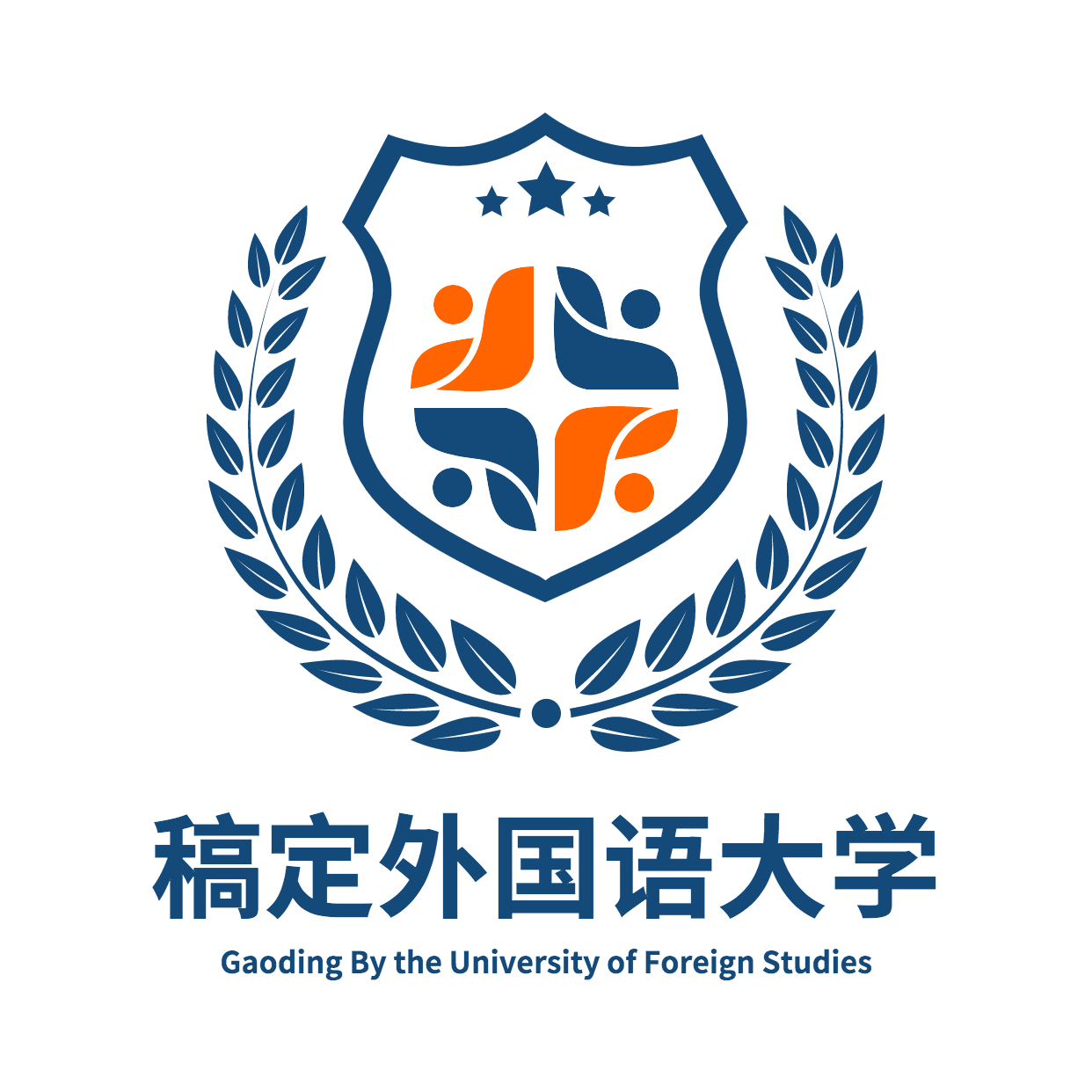 外国语大学校徽班徽头像logo预览效果