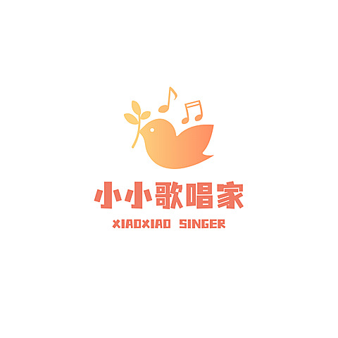 素质教育音乐培训简约头像logo