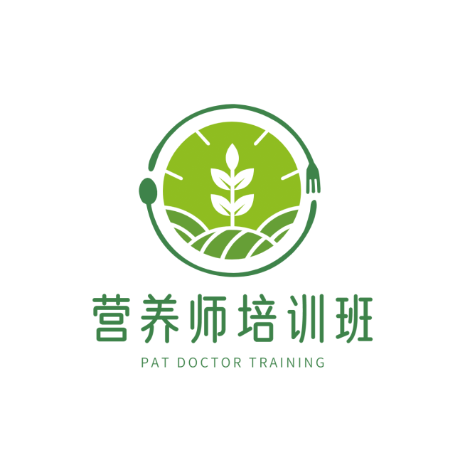 营养师培训职业教育简约头像logo预览效果